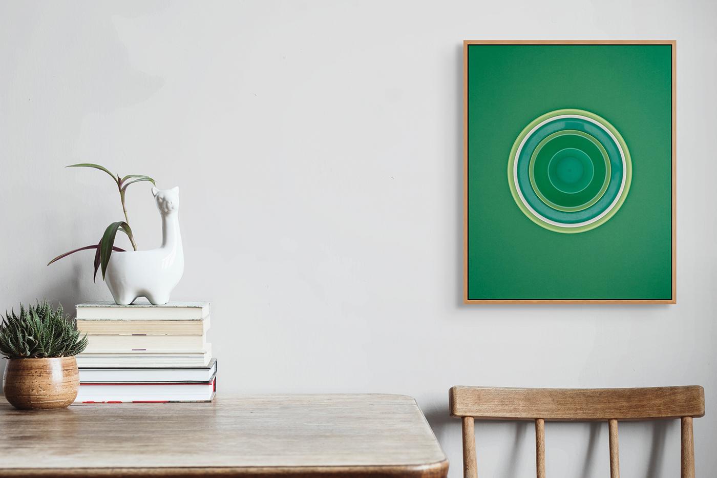 Combinación Verde (Fotografía Abstracta) - Photograph de Richard Caldicott