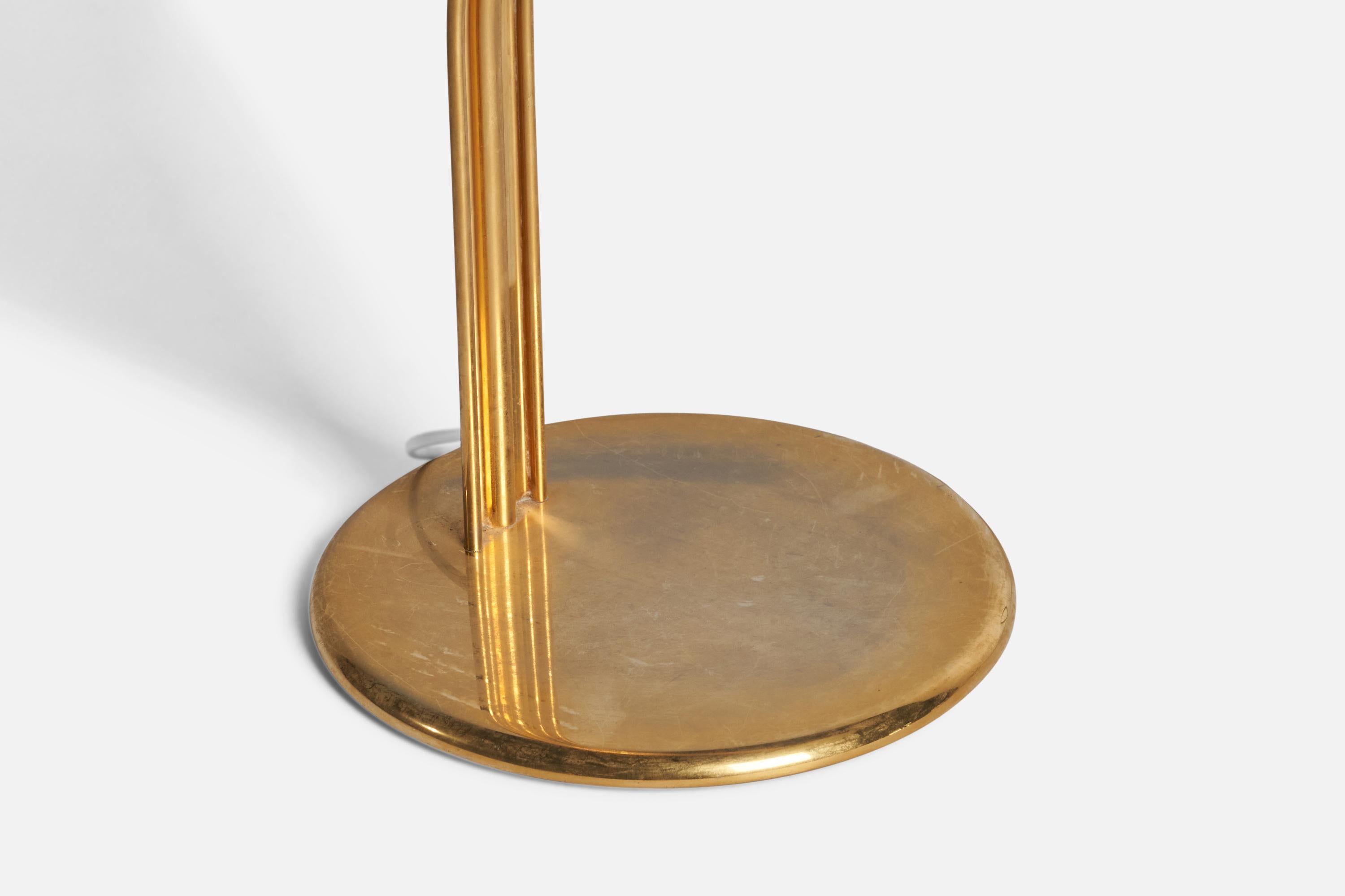 Richard Carruthers, Large Table Lamp, Brass, Sweden, 1960s In Good Condition For Sale In High Point, NC