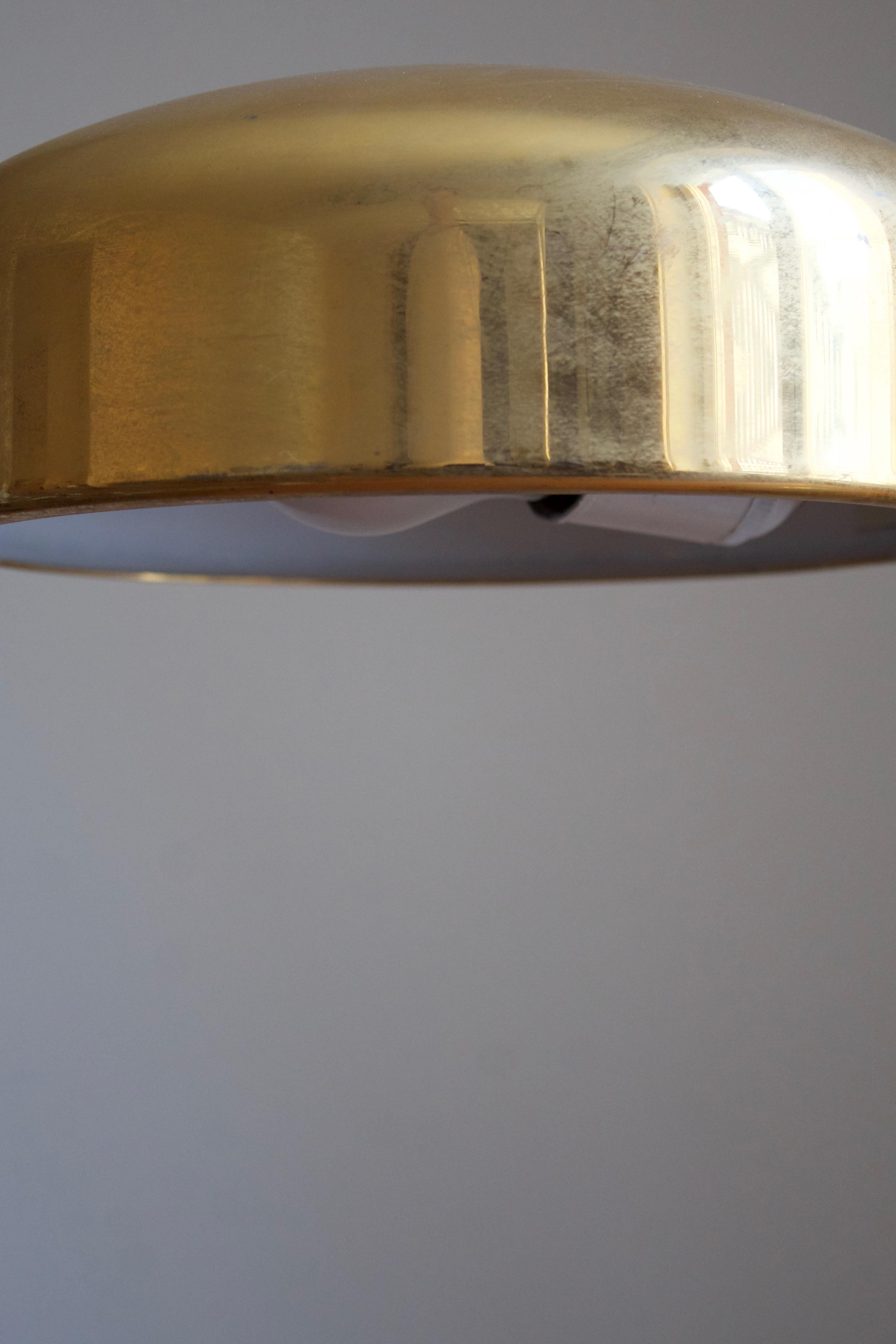 Richard Carruthers, Sizable Table Lamp, Brass, Ateljé Lyktan, Sweden, 1960s In Good Condition In High Point, NC