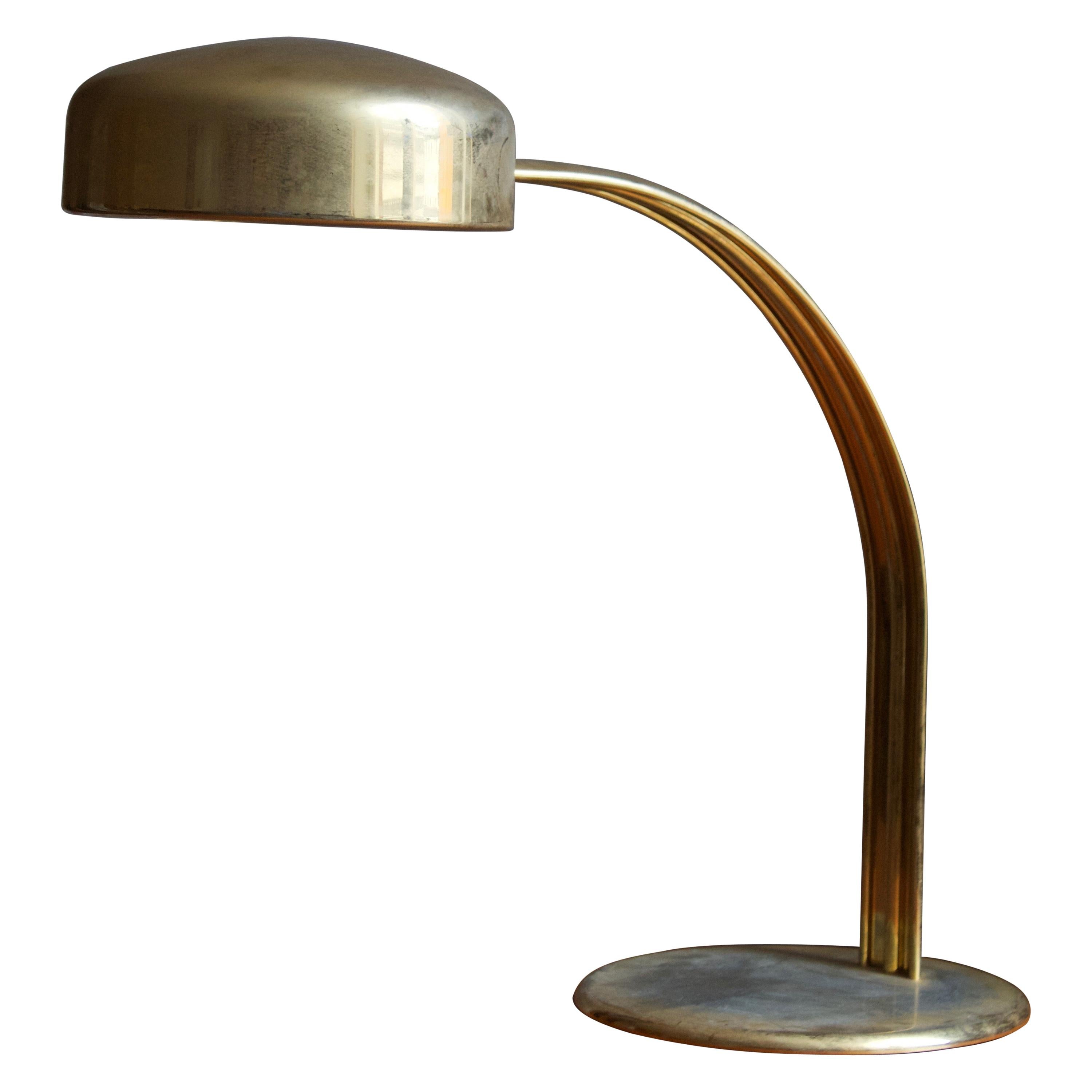 Richard Carruthers, Sizable Table Lamp, Brass, Ateljé Lyktan, Sweden, 1960s