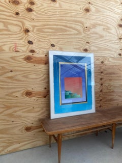 Icon Passage Acrylic Painting, Post-Modern, Late 20th Century, Signed