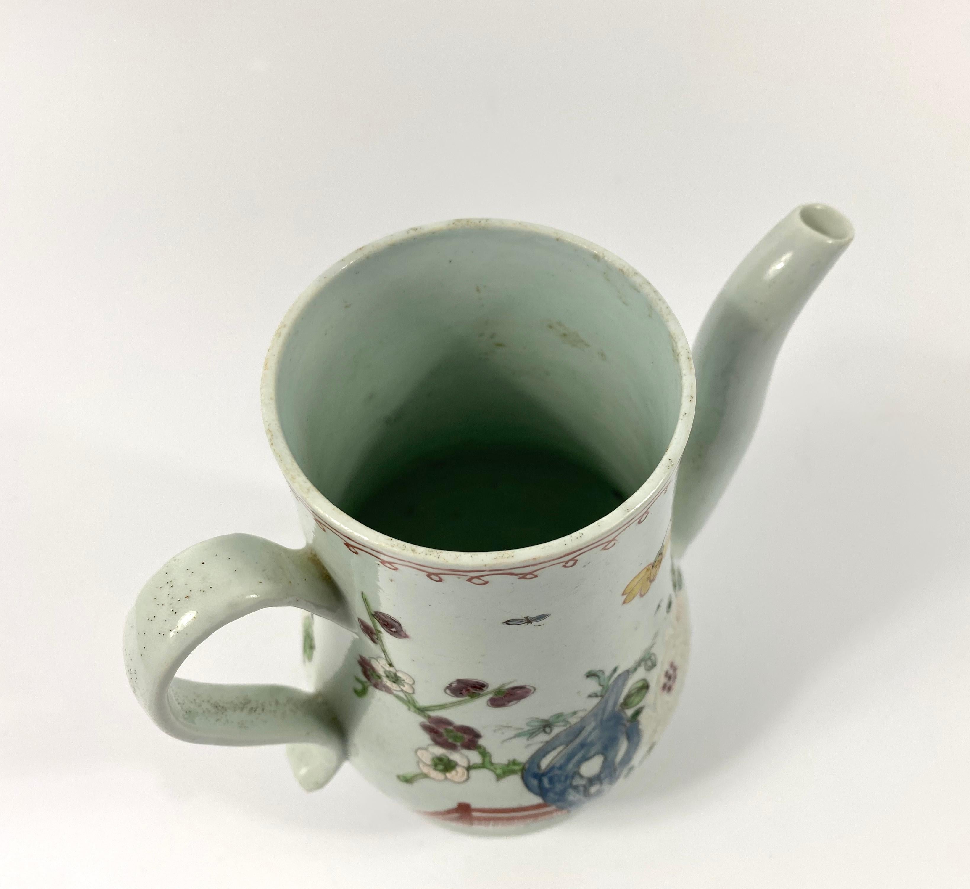 Richard Chaffers, Liverpool Porcelain Coffee Pot, circa 1758 2