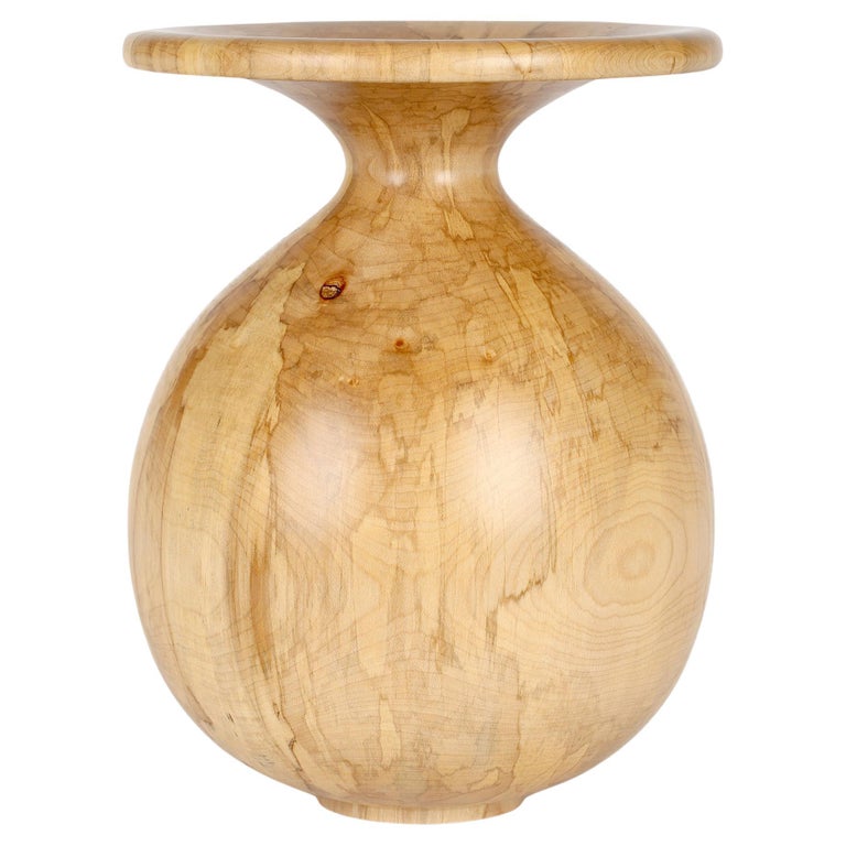 Richard Chapman Grand vase anglais en Spalted, tourné à la