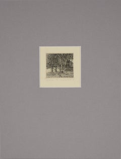 "Edge Of The Woods" - 1968 Aguafuerte sobre papel