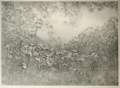 "Maple Leaves and Vines" Large original etching.