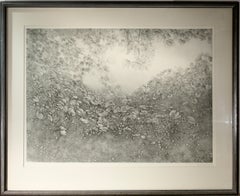 "Maple Leaves and Vines" Large original etching.