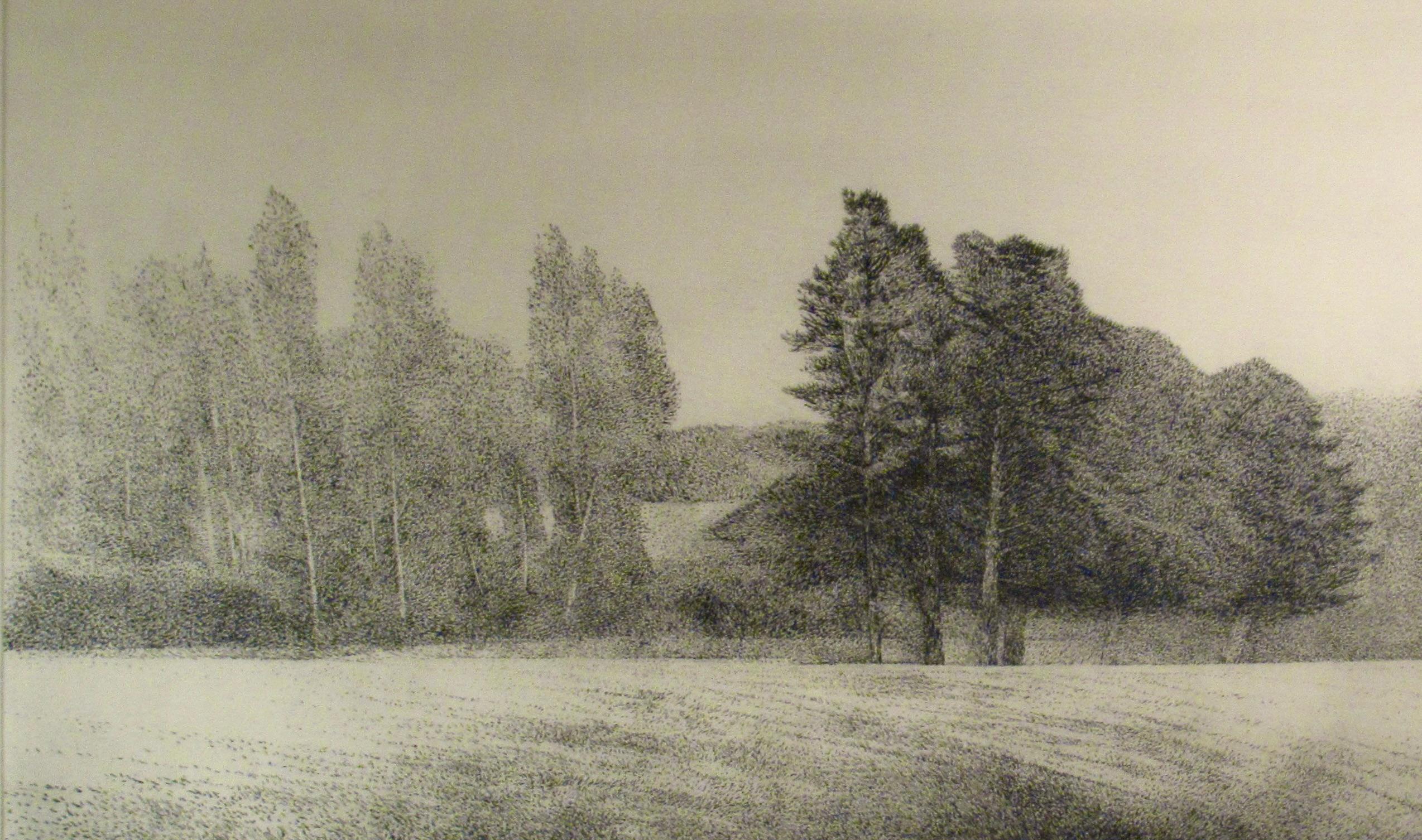 Summer Field - Beige Figurative Print by Richard Claude Ziemann