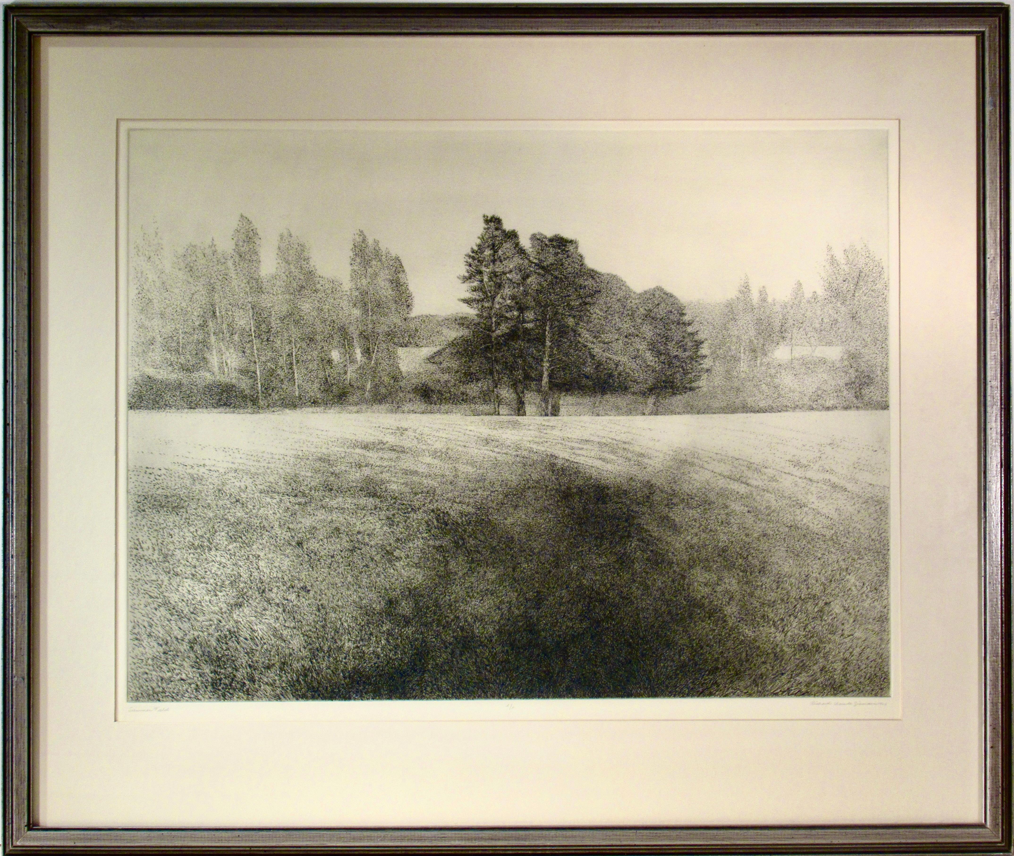 Richard Claude Ziemann Figurative Print - Summer Field