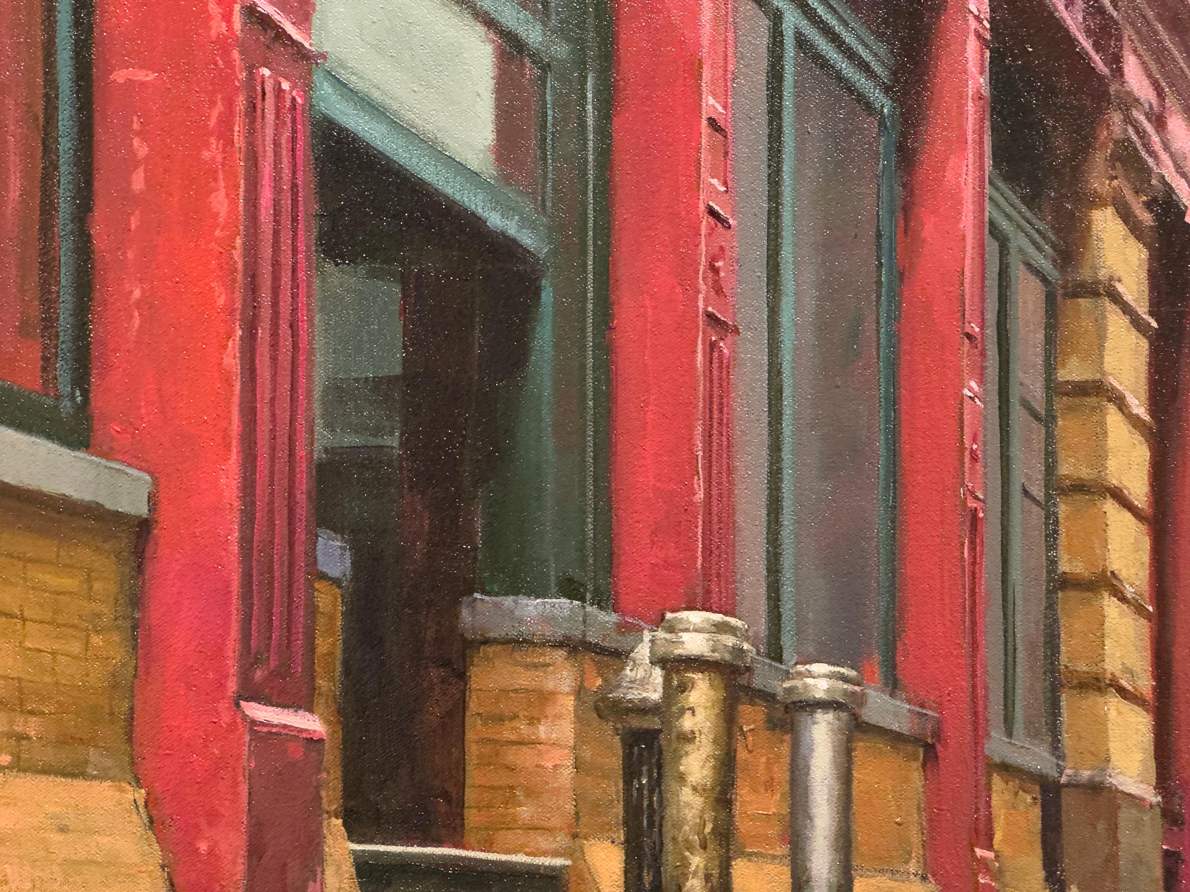 AFTER THE OVERNIGHT RAIN - New York City, Cityscape, Realism For Sale 3