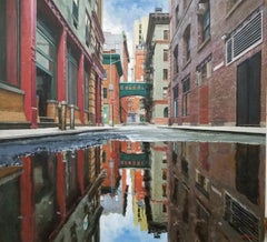 DOPO LA PIOGGIA NOTTURNA - New York, Paesaggio urbano, Realismo