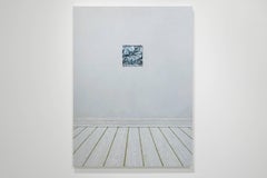 ALUMINUM FOIL PINNED TO A WALL - White wall / Mixed Materials / Still Life
