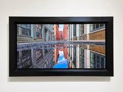 EARLY MORNING COLLISTER STREET - Peinture contemporaine / NYC Exterior / Réalisme