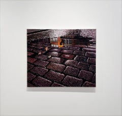 REFLECTION DE NIGHT - Réalisme / Paysage de la ville de New York / Scène sombre