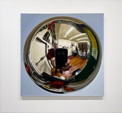 Self-Portrait dans la décoration de Noël II - Figuratif, réalisme