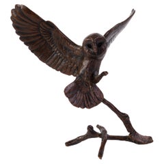 Richard Cooper Fine Bronze Owl Sculpture