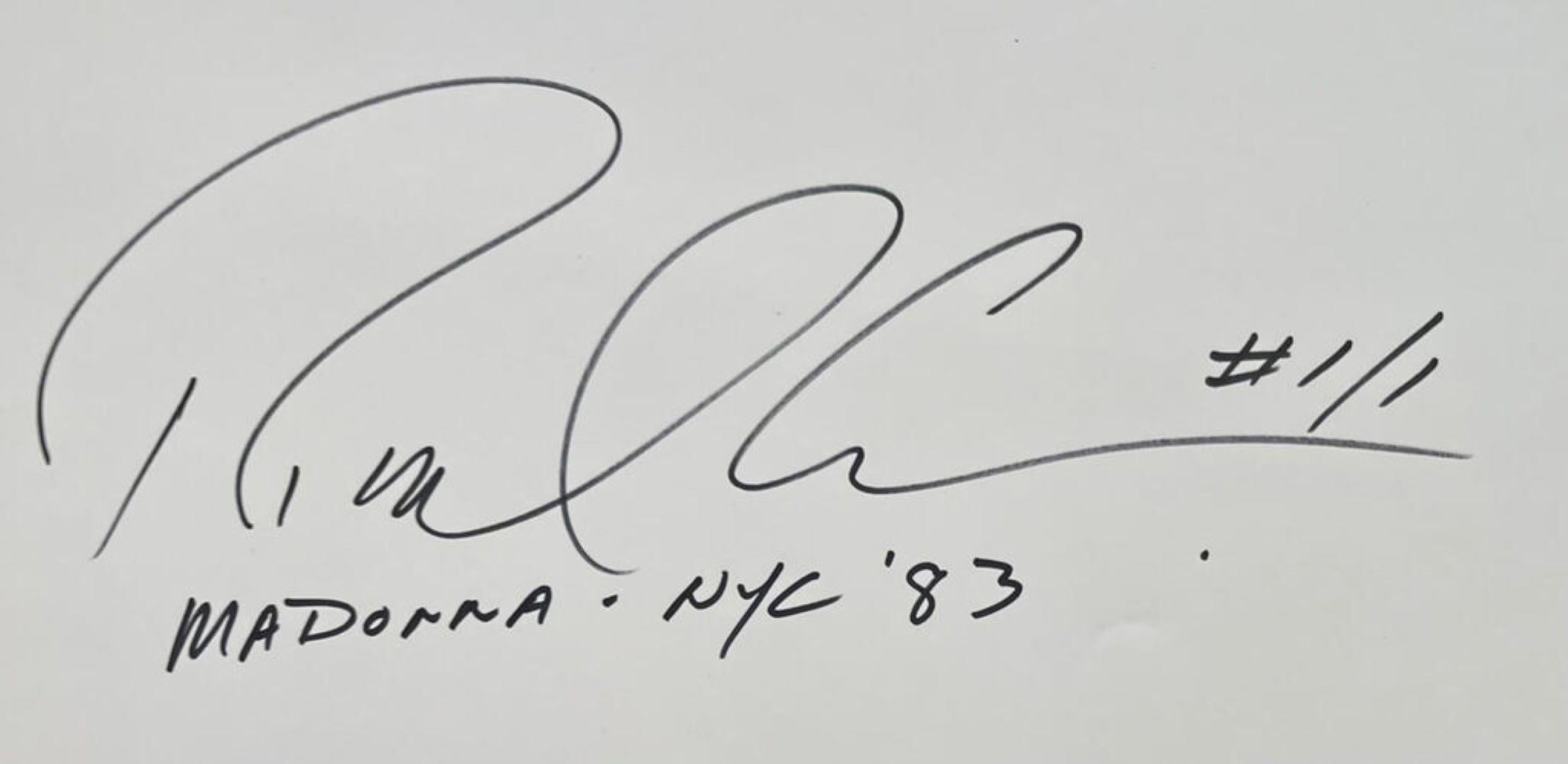Richard Corman, Madonna- NYC '83, unico firmato due volte e numerato 1/1, incorniciato 4