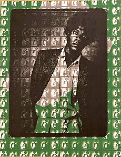 Used Portrait of Jean-Michel Basquiat: Monotype (unique work, hand signed twice)