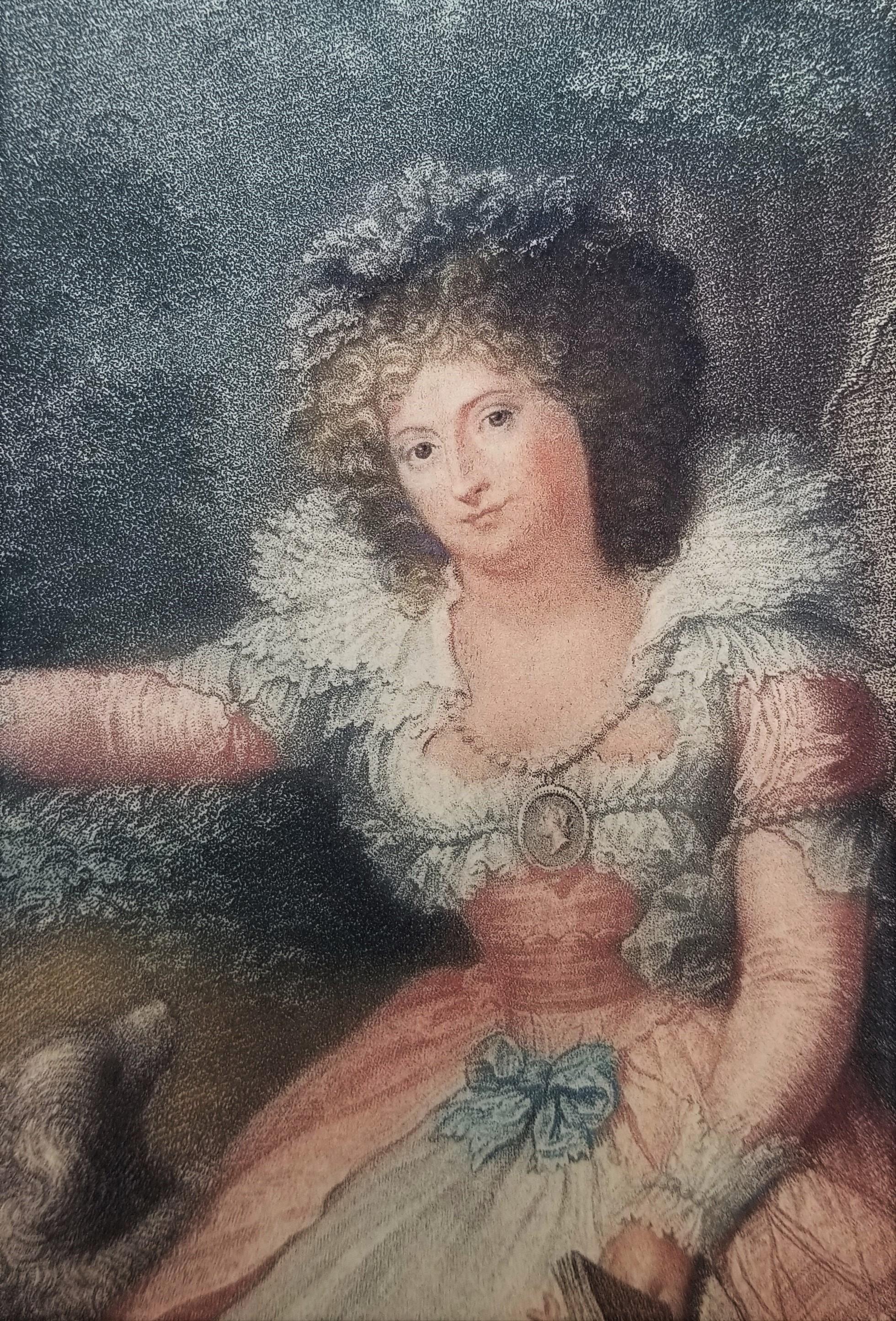 Mrs. Fitzherbert /// Richard Cosway Full Length Portrait Engraving Old Masters 7