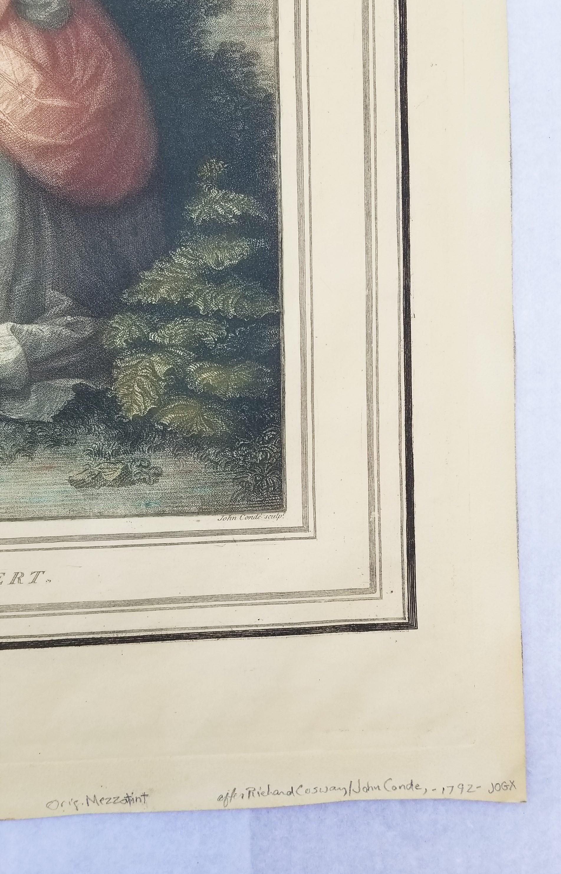 Mrs. Fitzherbert /// Richard Cosway Full Length Portrait Engraving Old Masters 4