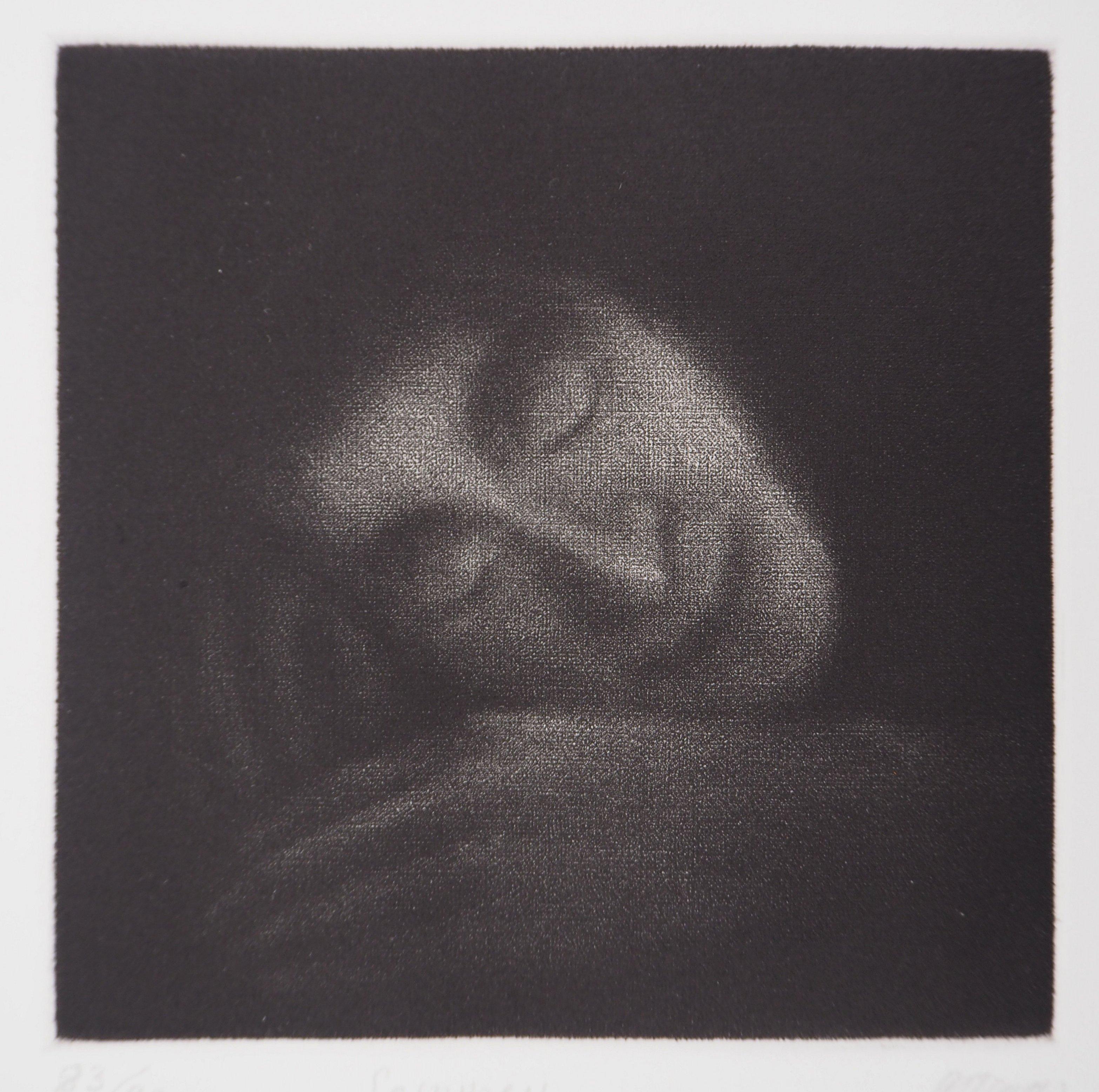 Asleep – Original handsignierte Radierung – limitierte 90 Exemplare – Print von Richard Davies