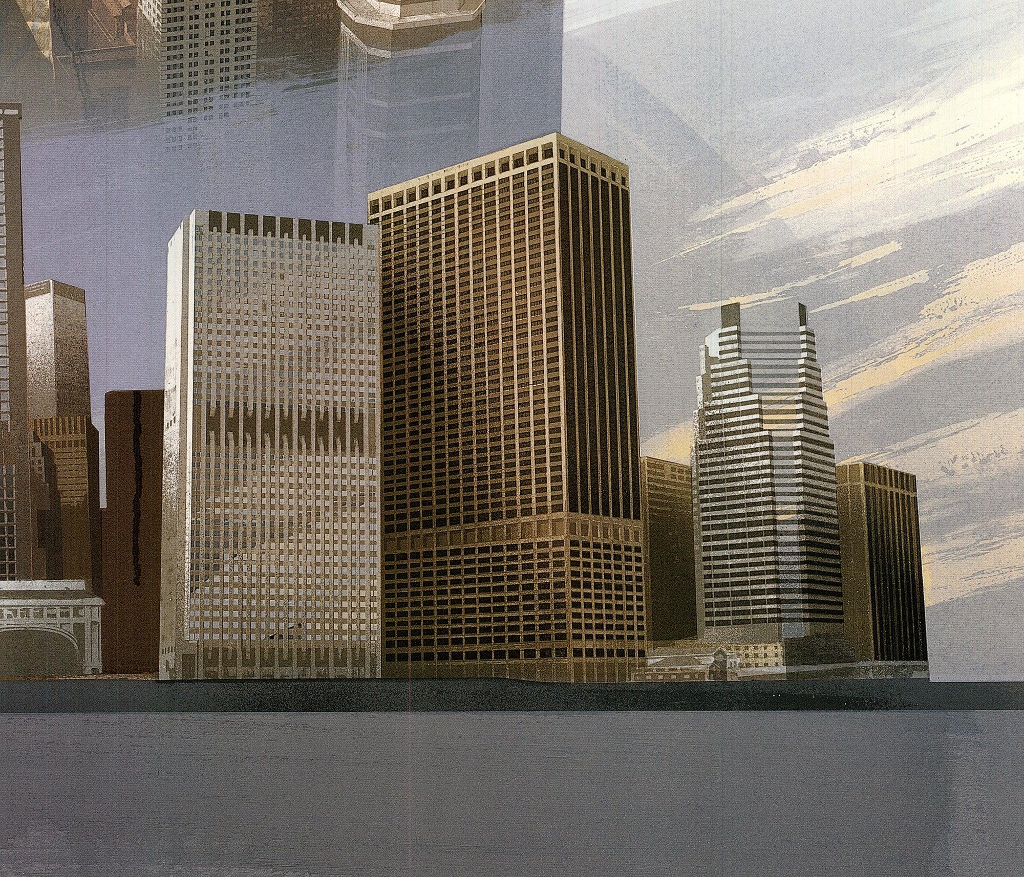 Lithographie offset Brooklyn Bridge de Richard Davies, 1999 en vente 3