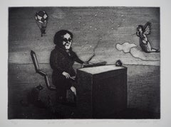 Wurlitzer Girl a Sentimental Story - Original Handsigned Etching - Ltd 30 copies