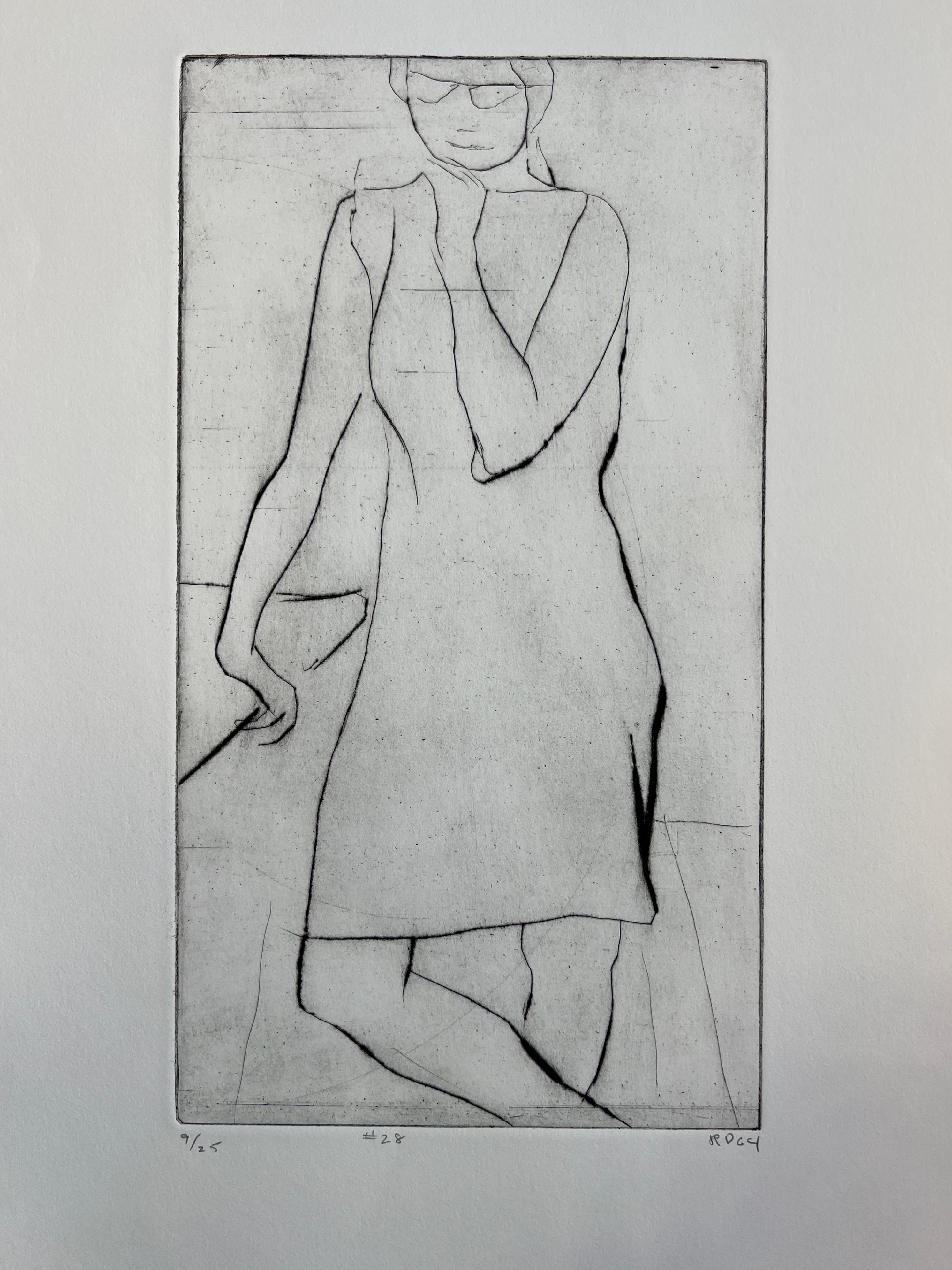 Richard Diebenkorn #28 from 41 Etchings Drypoints Crown Point Press For Sale 11