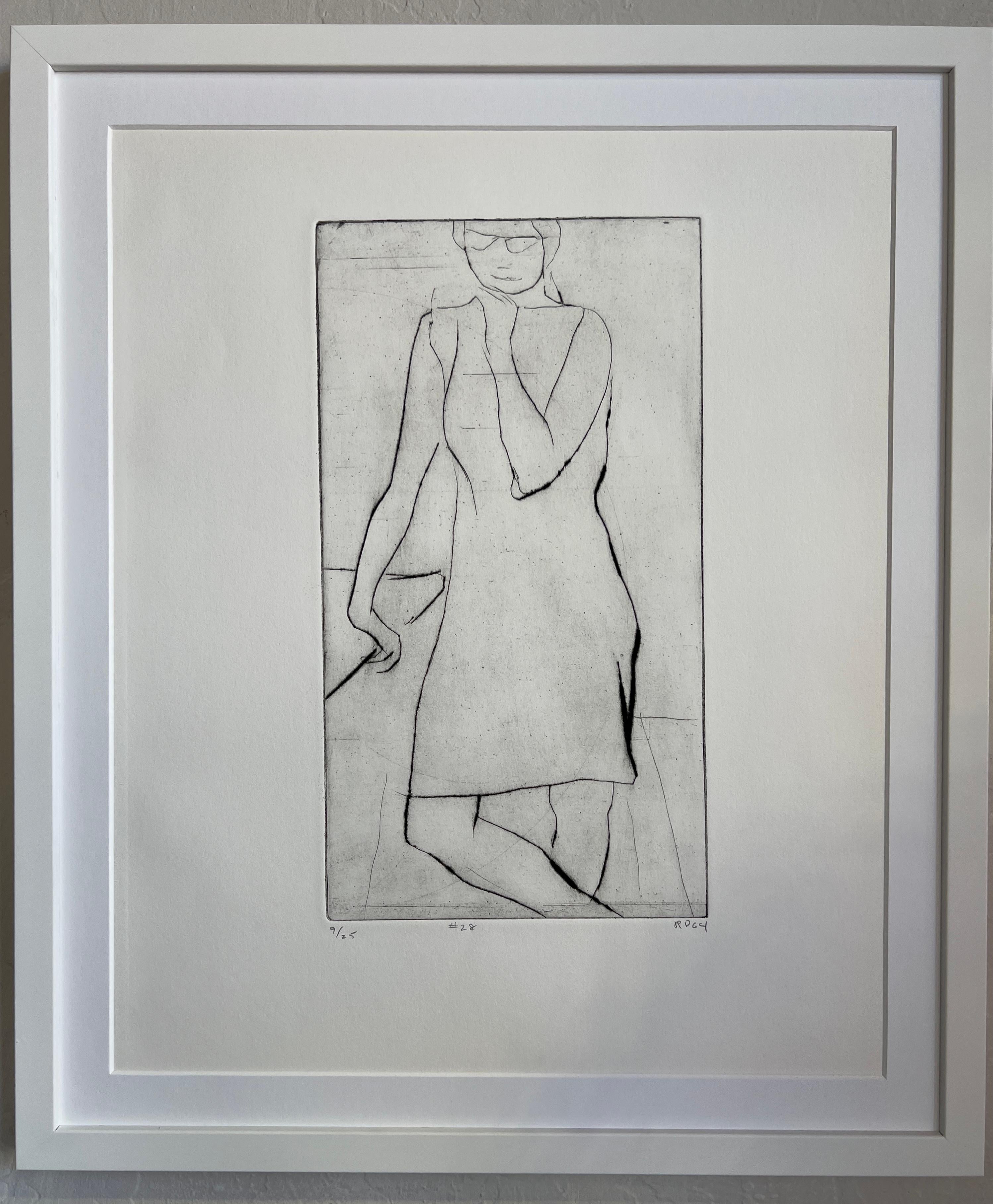 Modern Richard Diebenkorn #28 from 41 Etchings Drypoints Crown Point Press For Sale