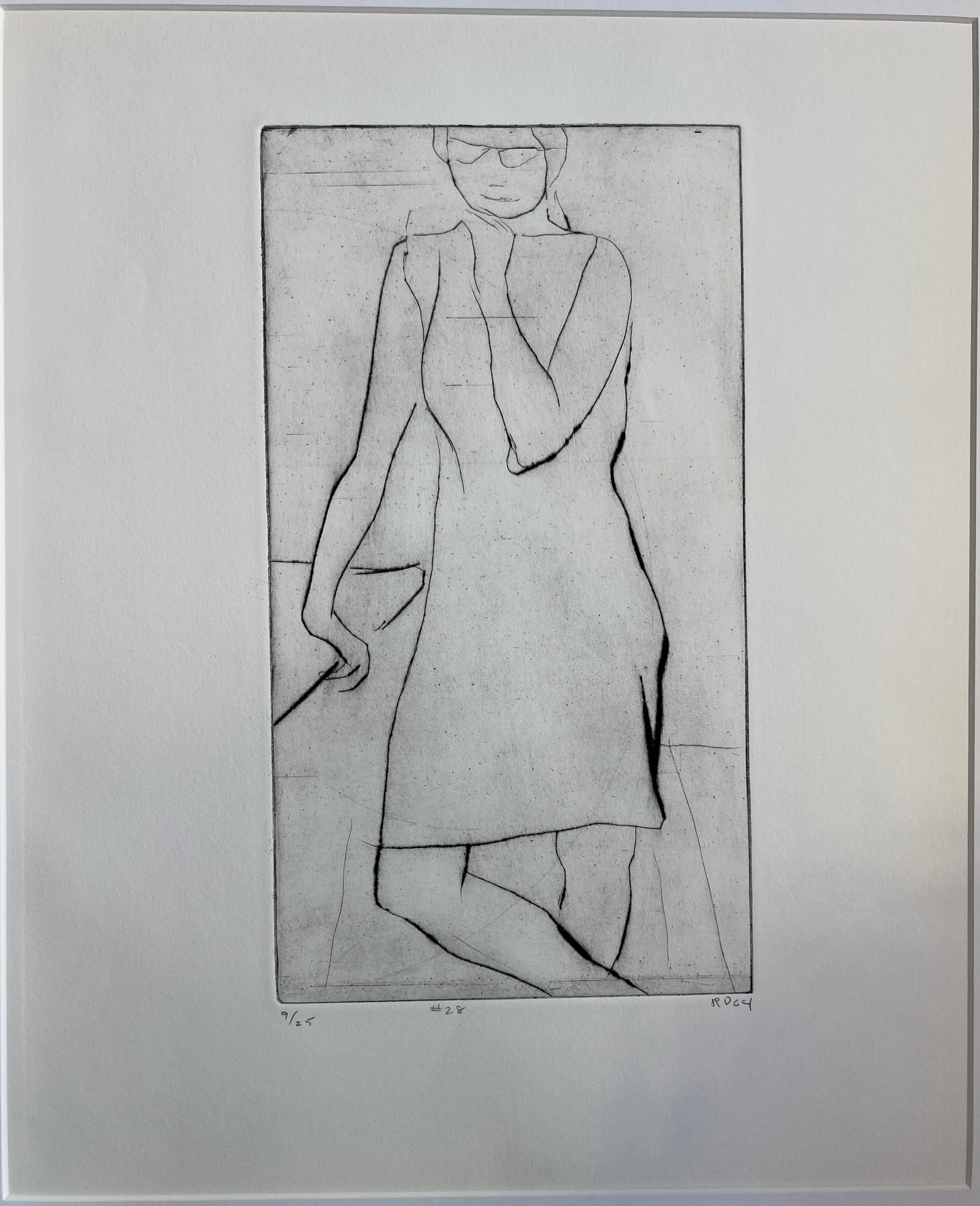 American Richard Diebenkorn #28 from 41 Etchings Drypoints Crown Point Press For Sale