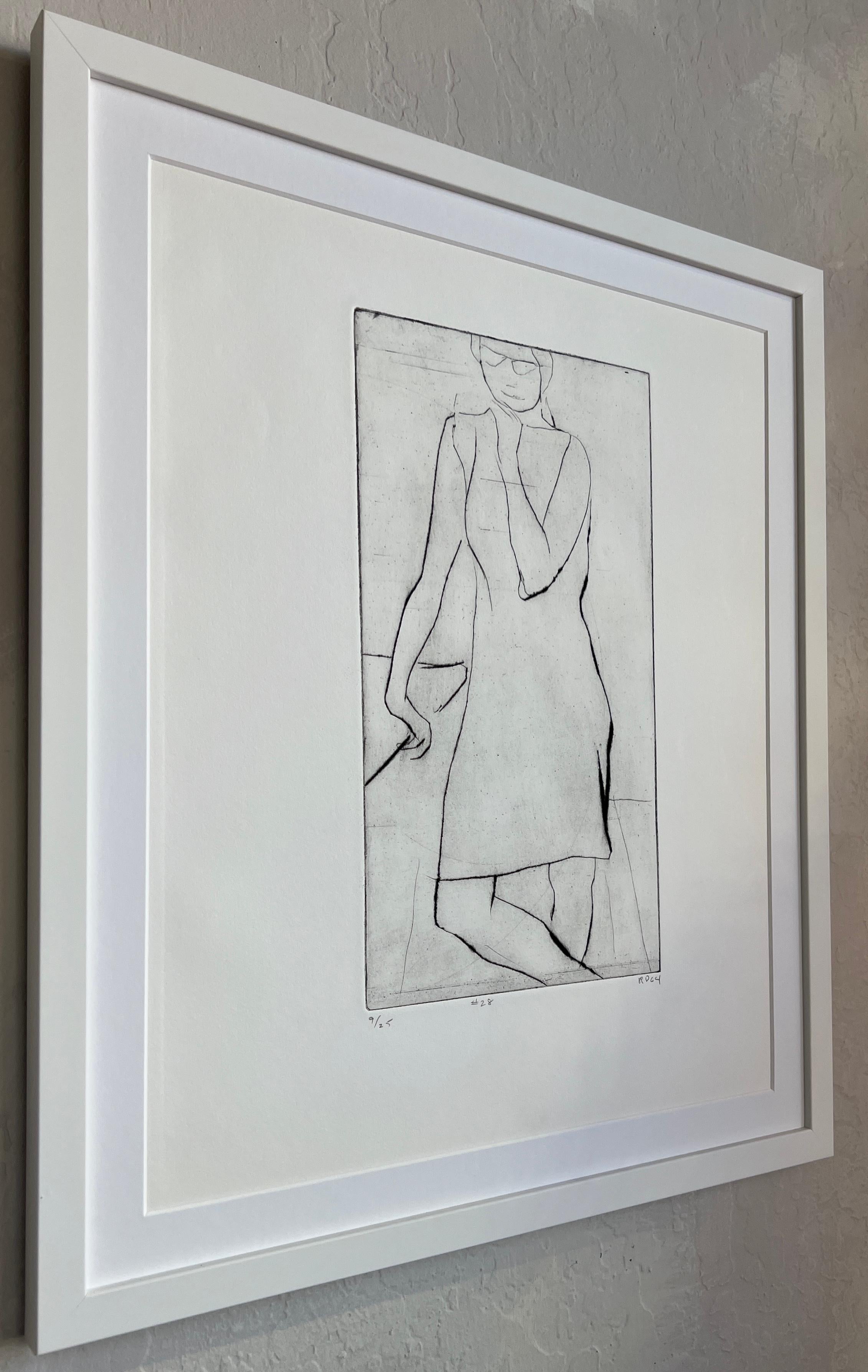 Mid-20th Century Richard Diebenkorn #28 from 41 Etchings Drypoints Crown Point Press For Sale