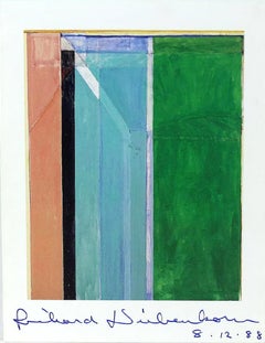 Art Card: Richard Diebenkorn, Ocean Park 30 (Hand Signed by Richard Diebenkorn)