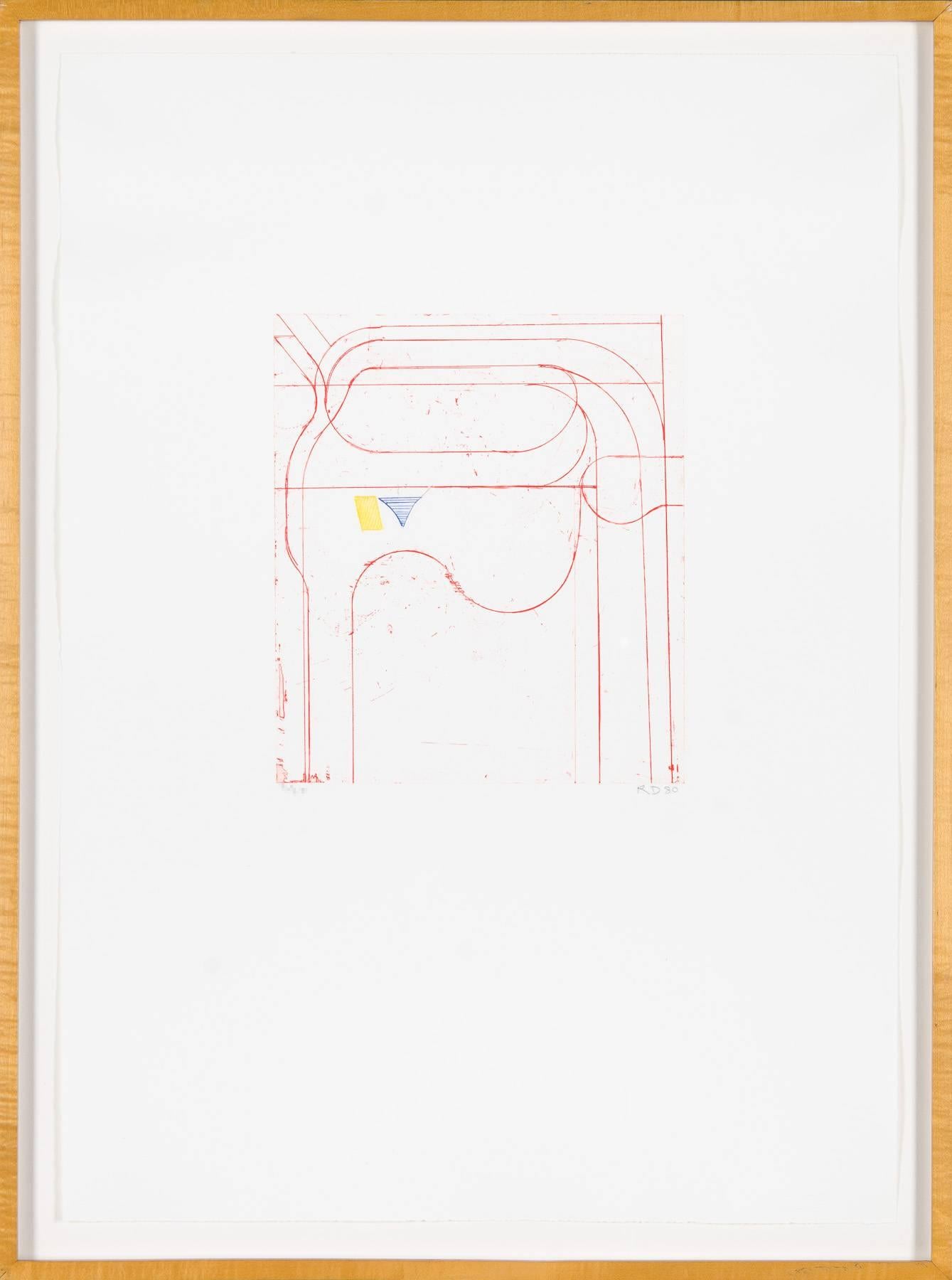 Konstruktion (Rot) – Print von Richard Diebenkorn