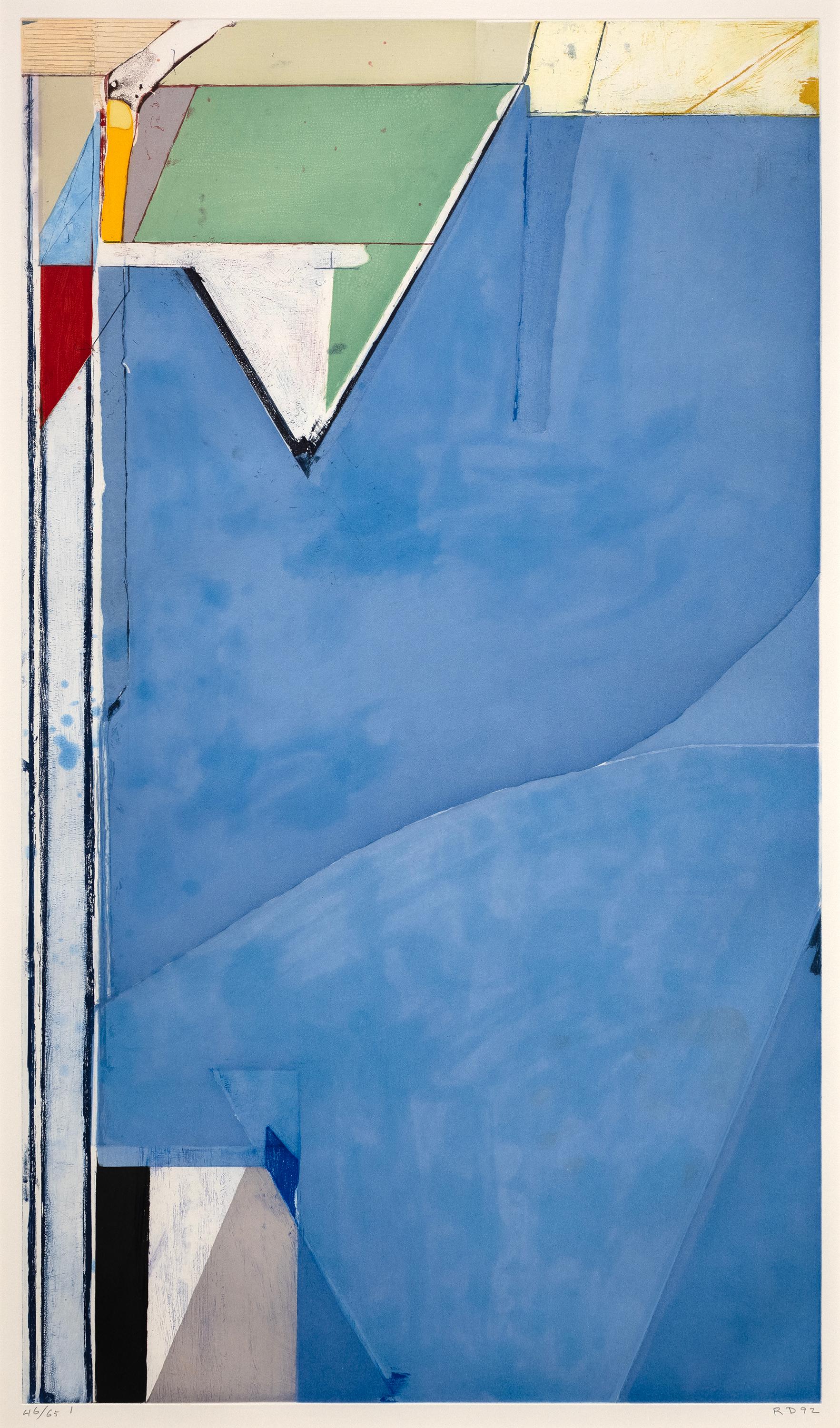Abstract Print Richard Diebenkorn - Haut vert, version I