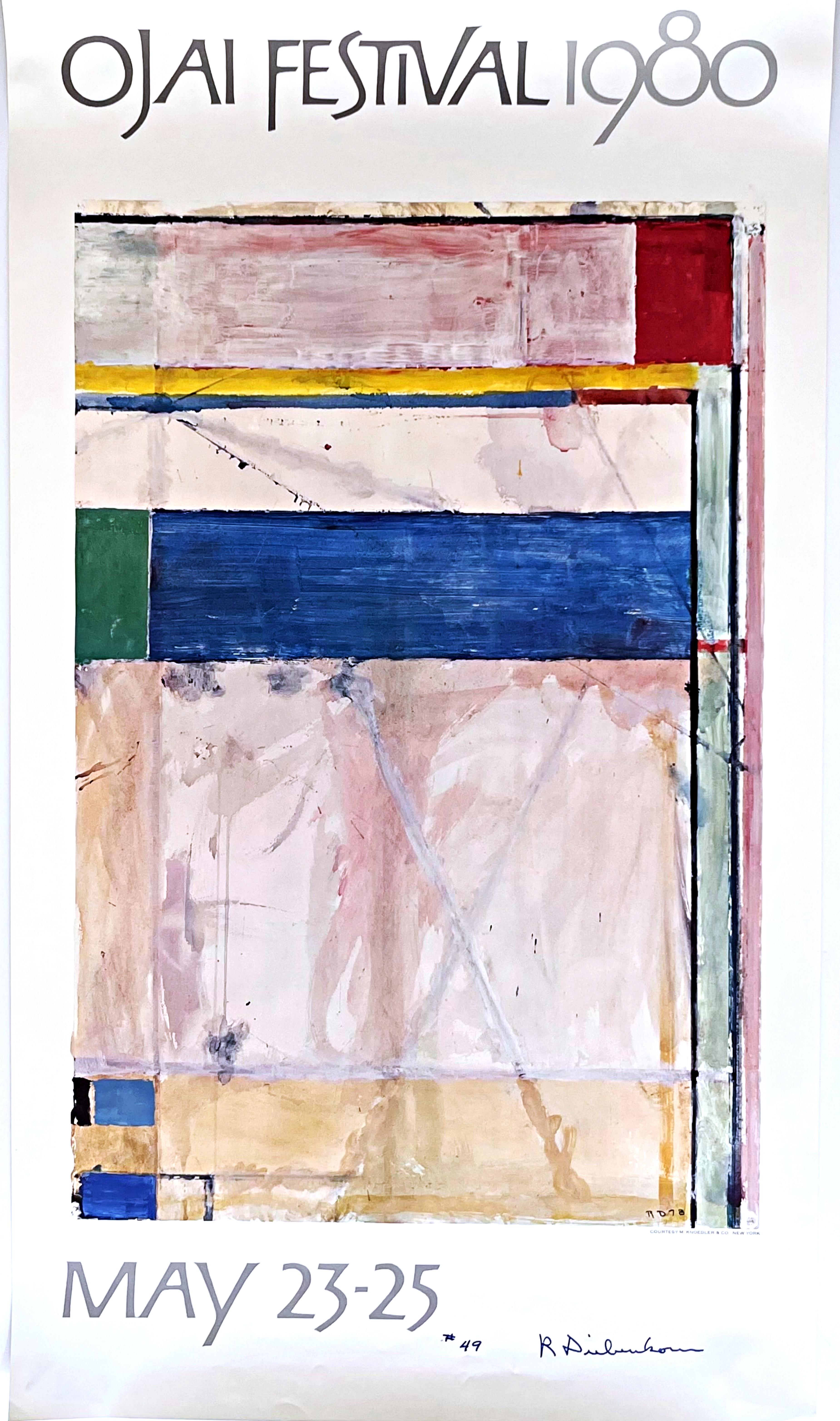 Richard Diebenkorn - Ojai Festival VIP, Deluxe Signed Limited Edition lithograph