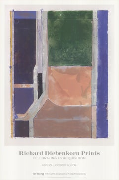 RICHARD DIEBENKORN Twelve 36" x 24" Offset Lithograph 2015 Abstract Pastel, Pink