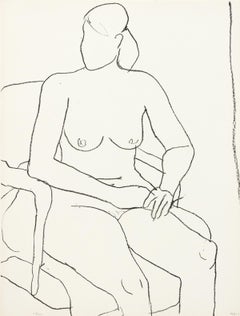 Desnudo sentado