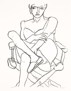 Seated Woman in Chemise