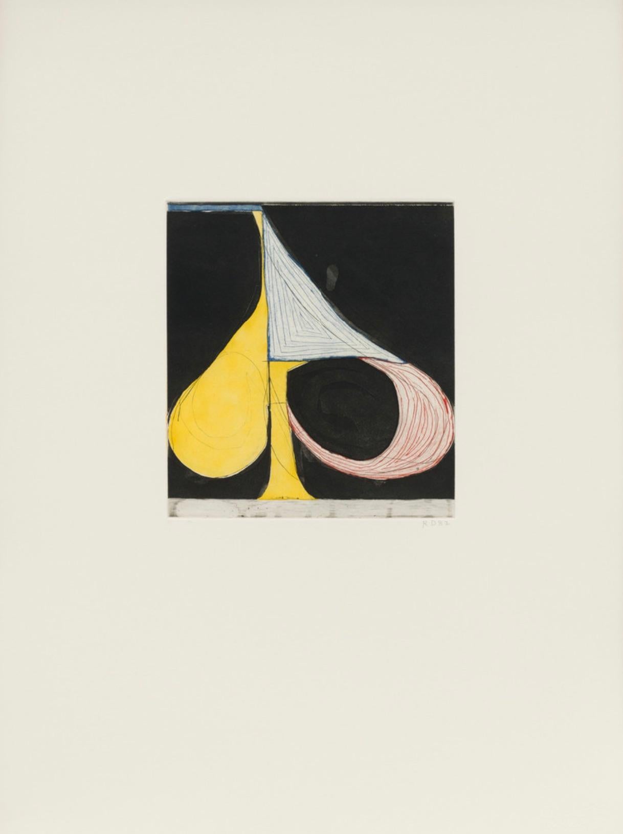 Tri-Colored Spade - Print by Richard Diebenkorn