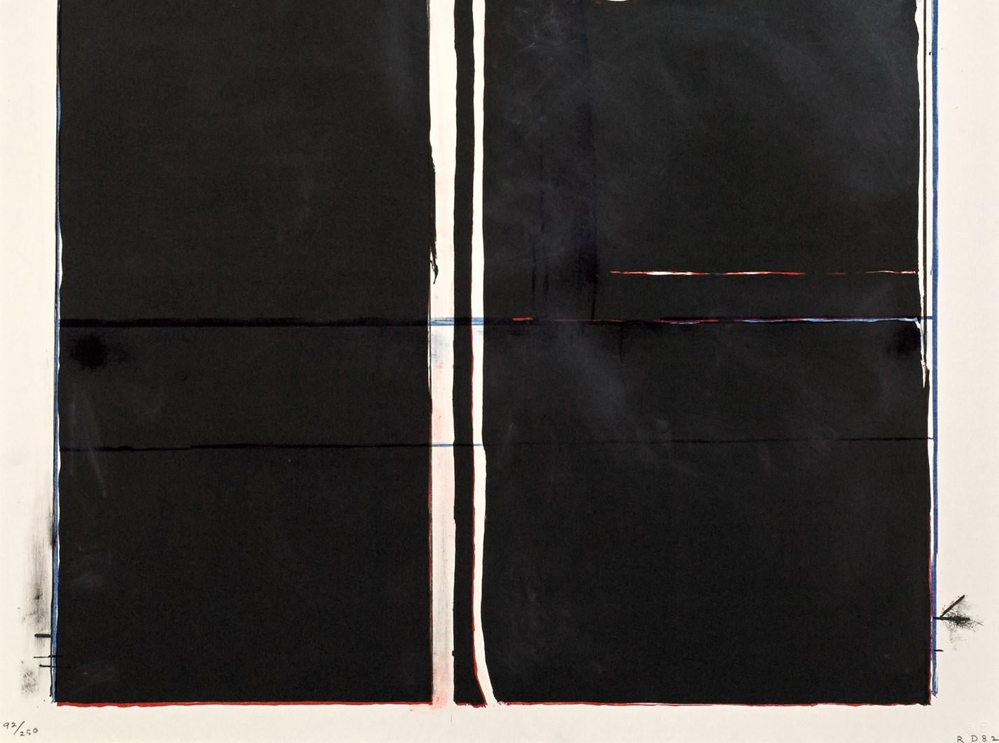 Sin título, de Richard Diebenkorn, de 1983, es uno de los grabados incluidos en la famosa carpeta 
