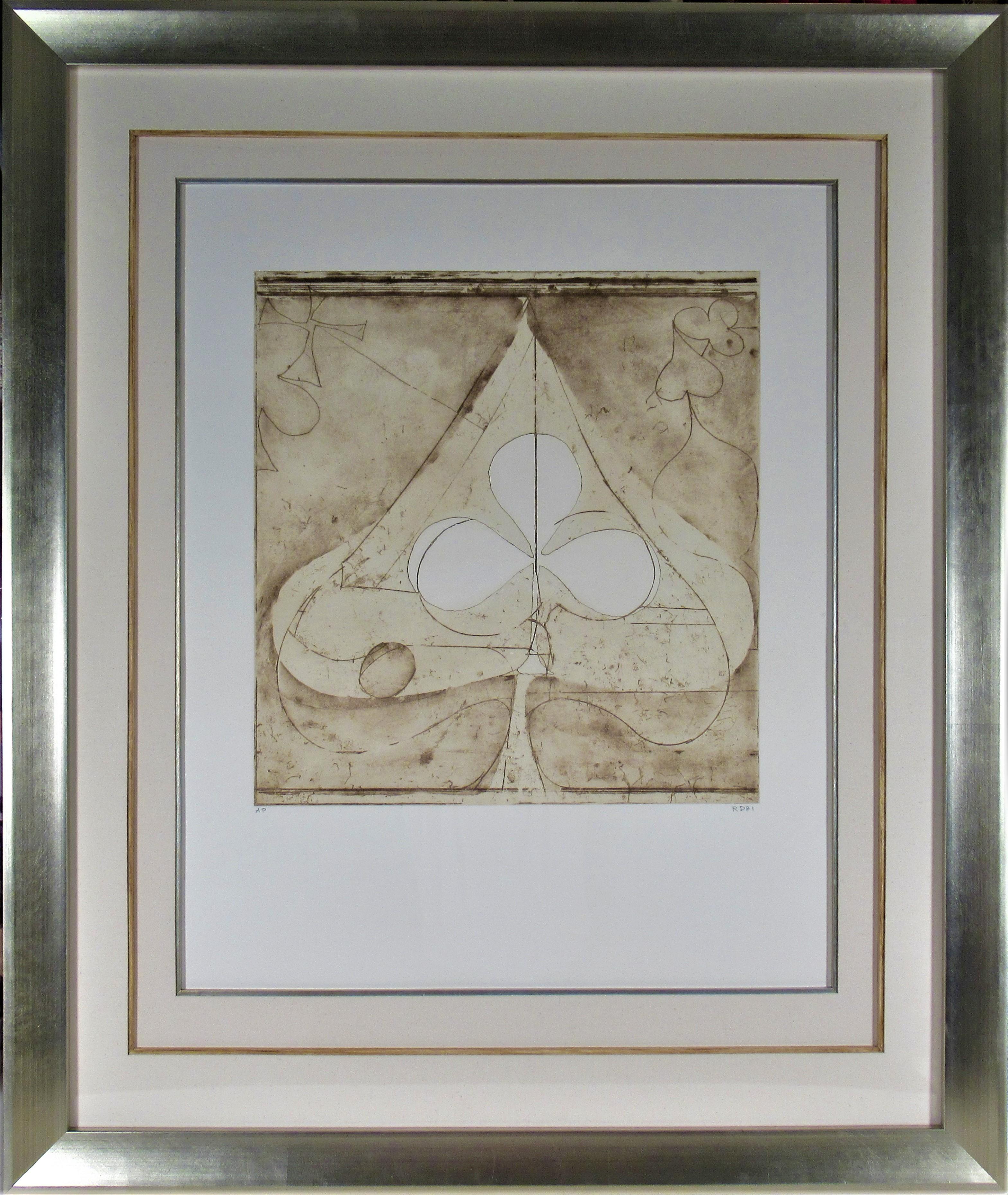Richard Diebenkorn Figurative Print – White Club