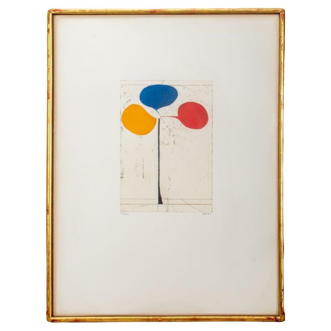 Richard Diebenkorn "Tri-Color" Etching, 1981 For Sale