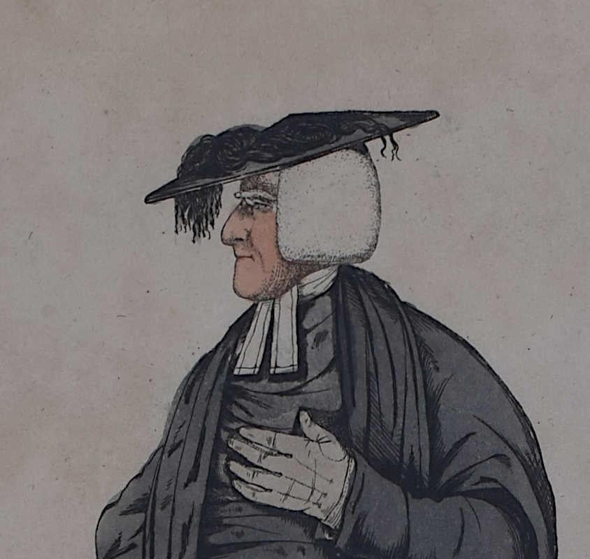 Une vue de Brazen Nose (Brasenose), Oxford (1808), gravure de Richard Dighton en vente 1