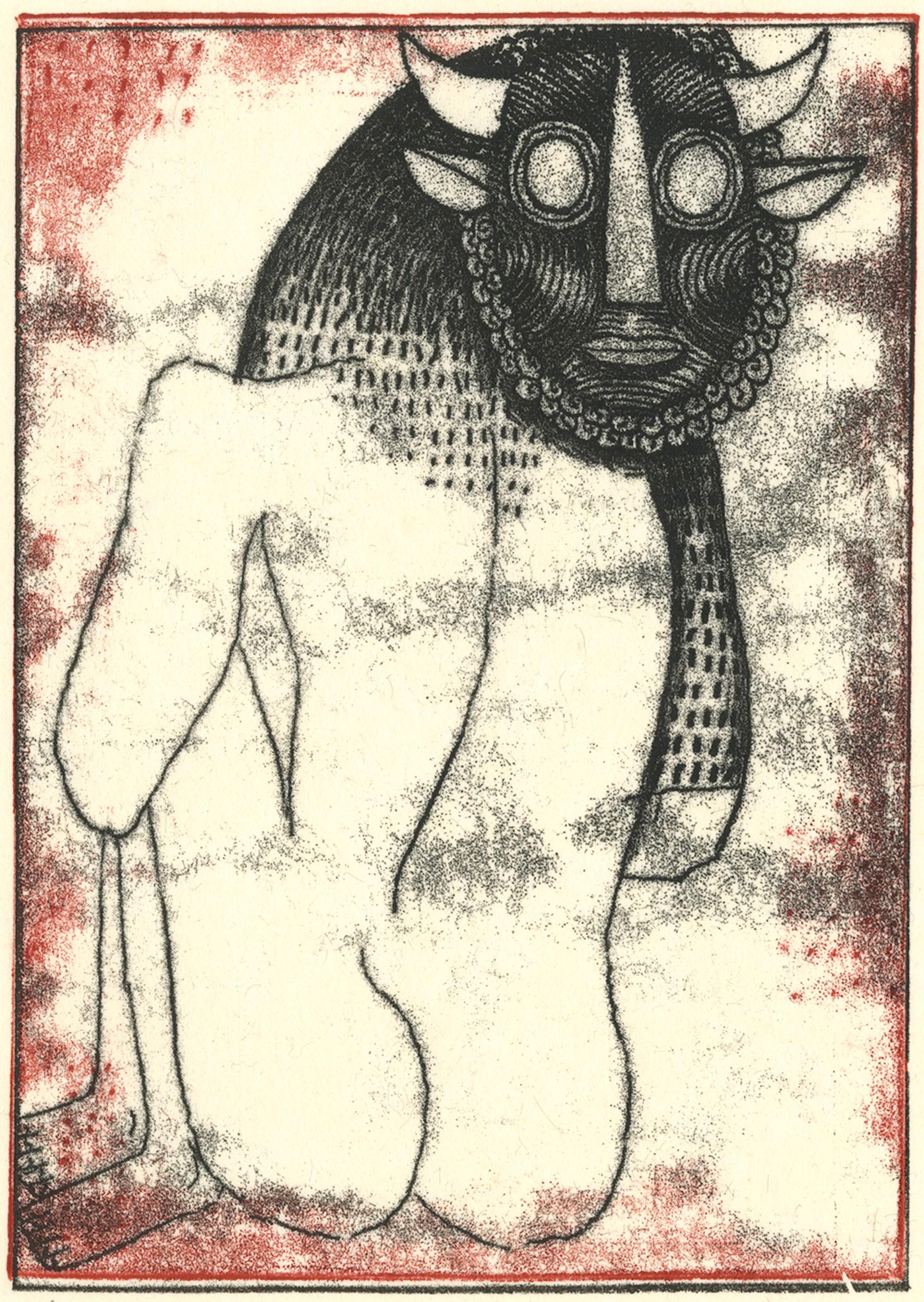 Richard Downs Nude Print - Minotaur No. 410