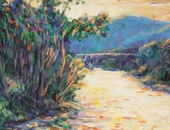 A Duoro Sunset - Portugal Impressionist River Painting