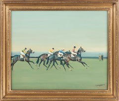 Before the Start - A horse racing scene