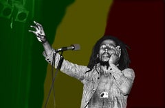 Bob Marley  - Colorized Background 1974