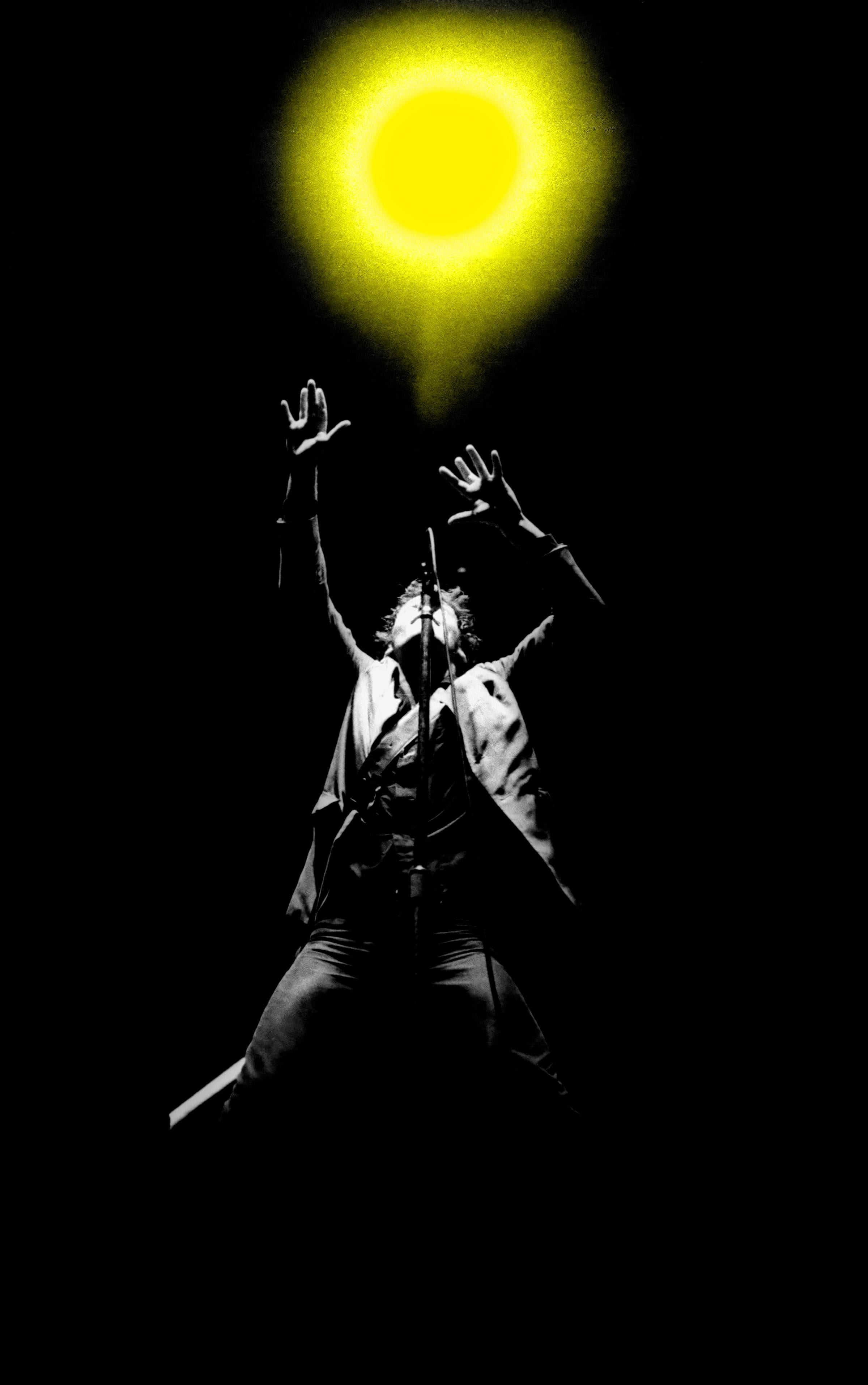 Richard E. Aaron Color Photograph - Bruce Springsteen 1980 Colorized Concert Light