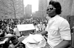 James Brown in Harlem Signing Autographs