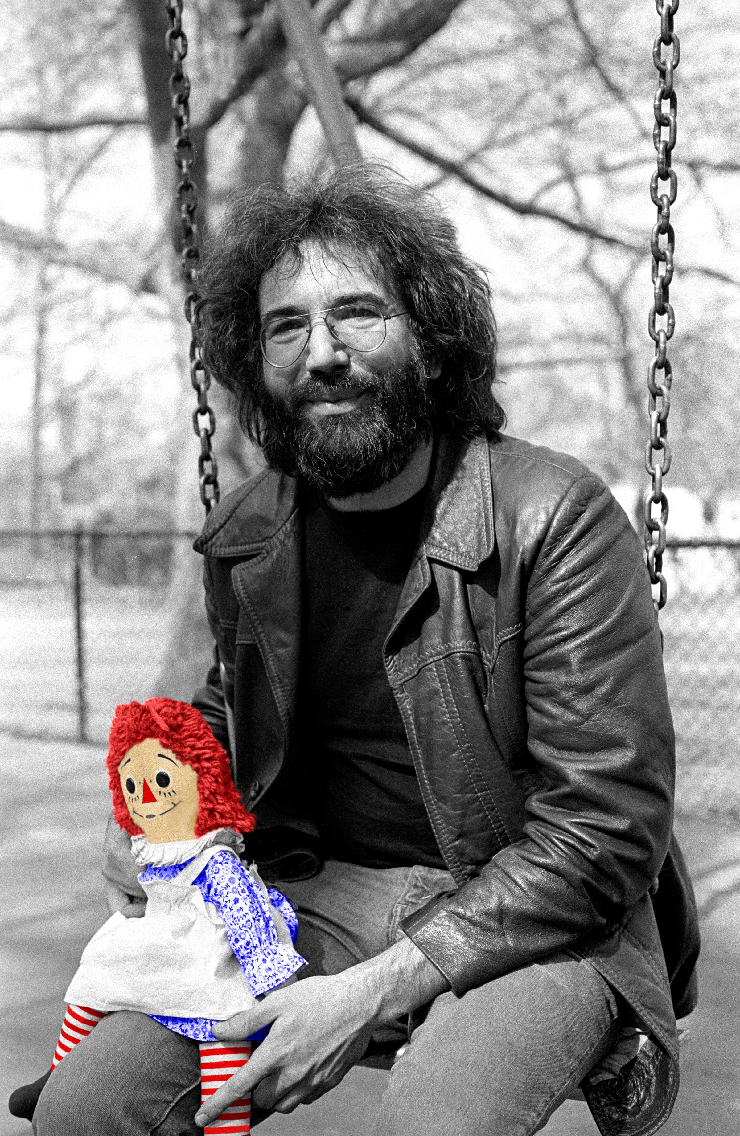 Richard E. Aaron Color Photograph - Jerry Garcia - 1975 Colorized Raggedy Ann