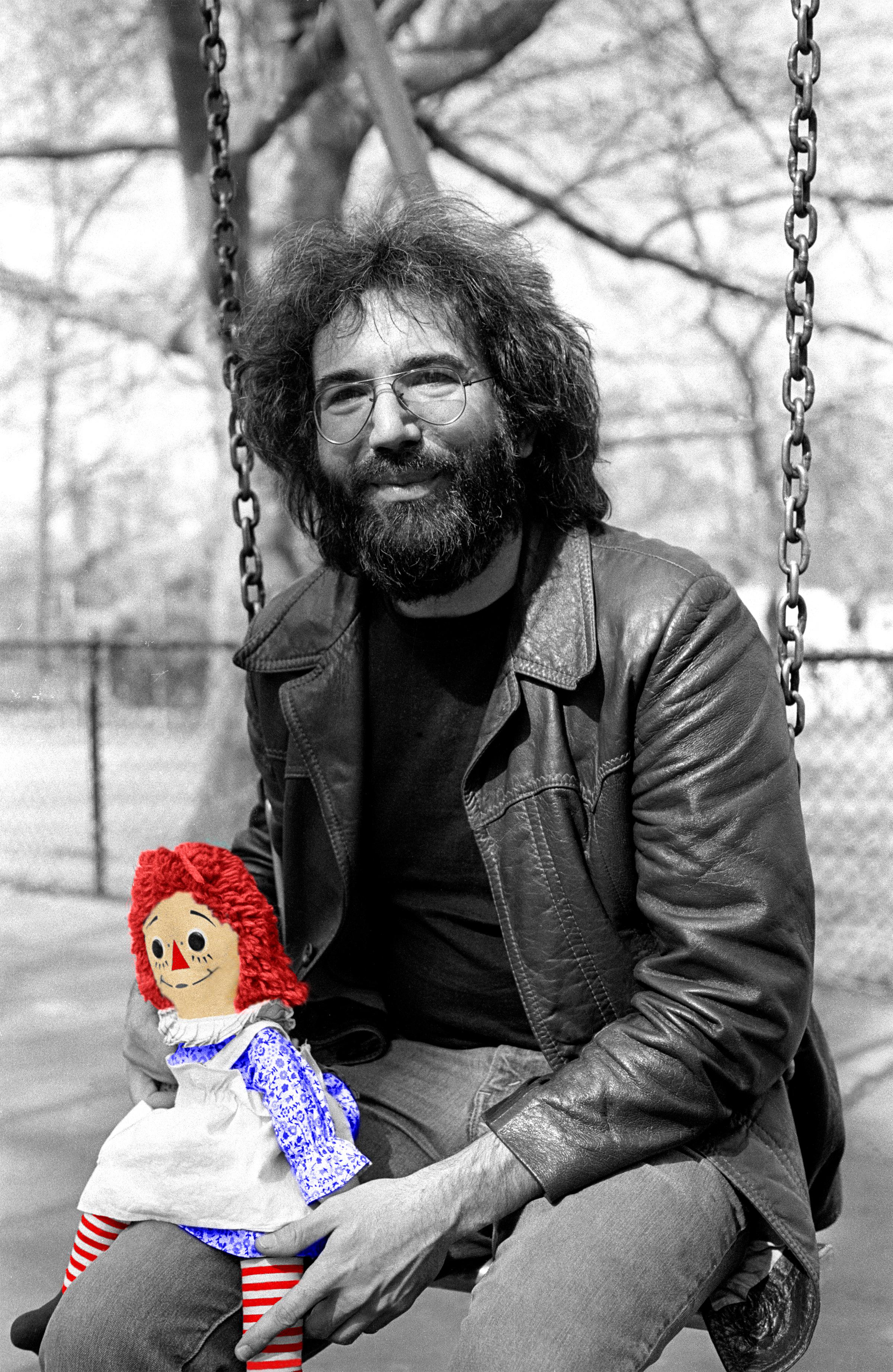 Richard E. Aaron Color Photograph - Jerry Garcia - 1975 Colorized Raggedy Ann on Hahnemuehle Paper